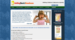 Desktop Screenshot of gettingback2greatness.com