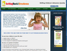 Tablet Screenshot of gettingback2greatness.com